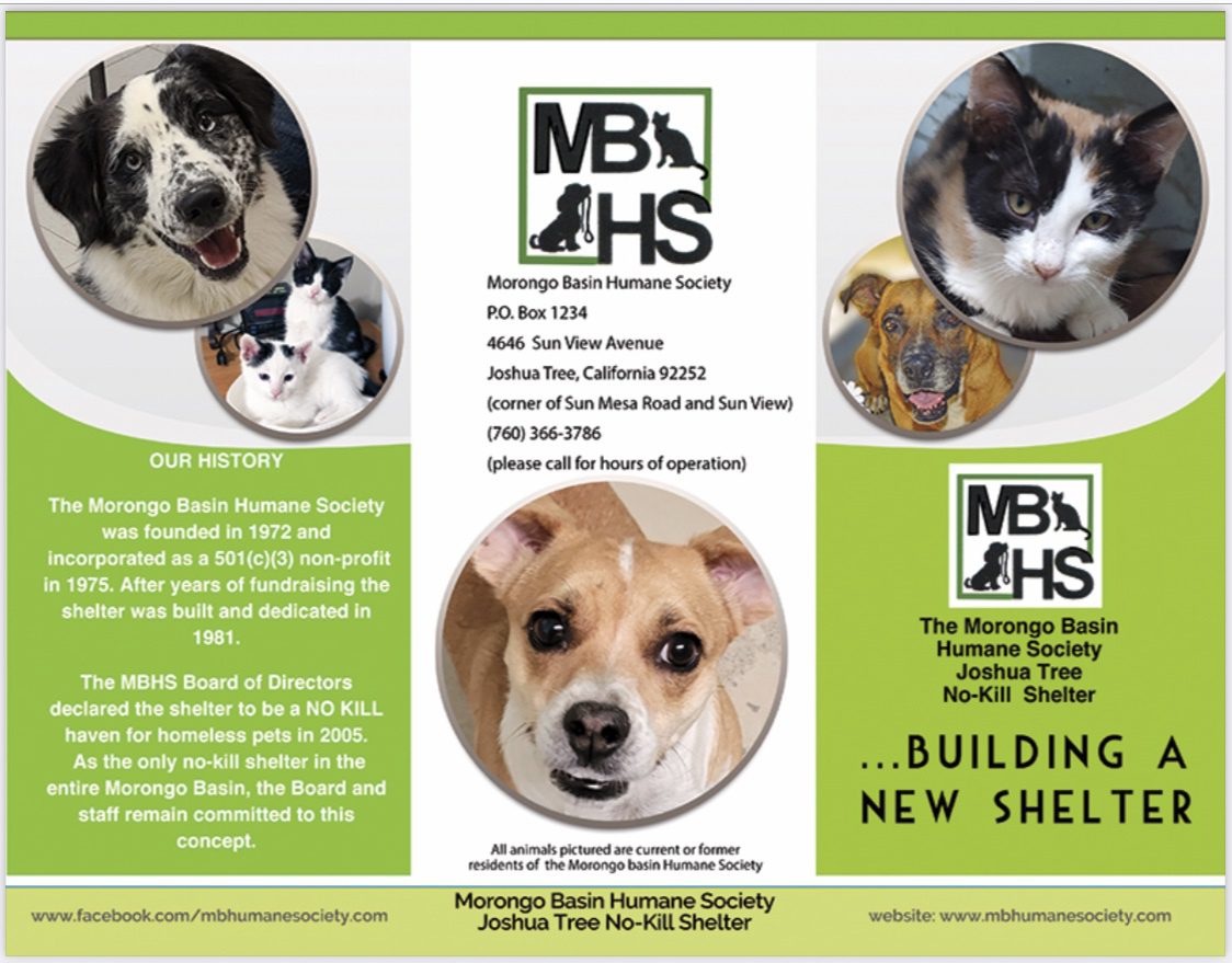 Morongo basin humane society healthcare changes continuously